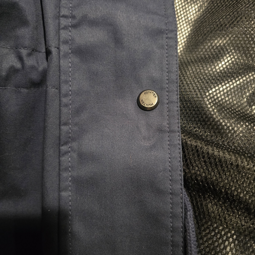 Hunter Ladies Water Resistance Cotton Smock Rain Jacket Navy Blue Medium NWT - Picture 6 of 7